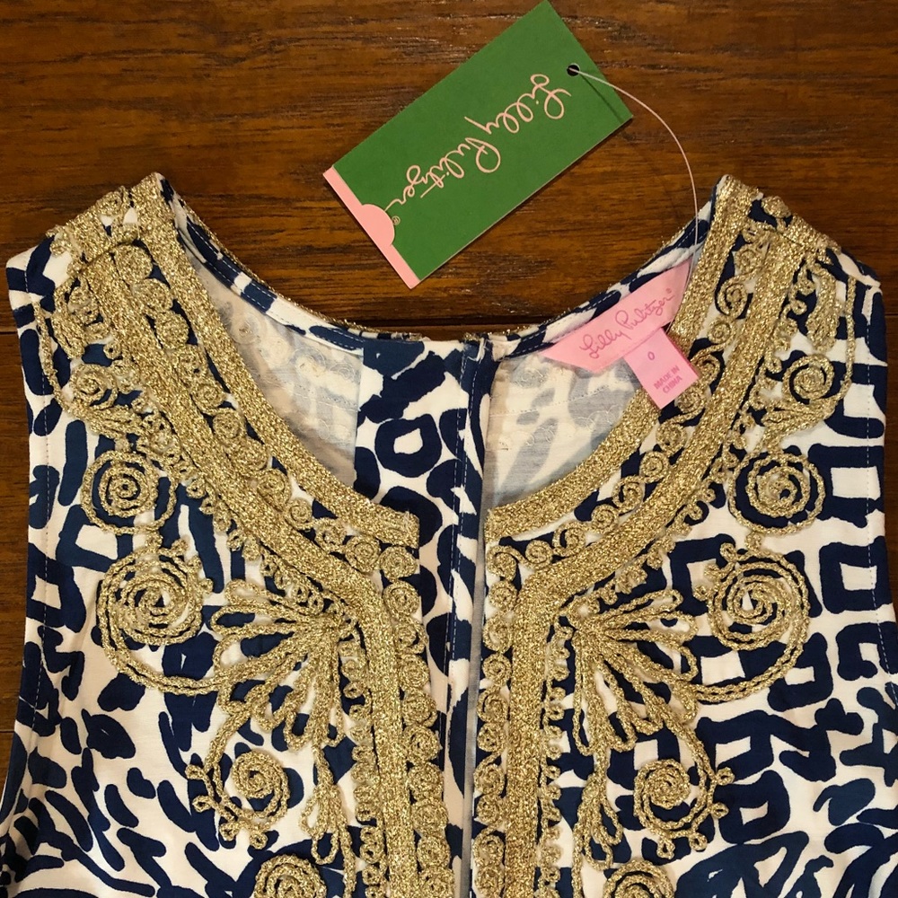 Lilly Pulitzer Carlotta Stretch Shift NWT 0 - Picture 4 of 8